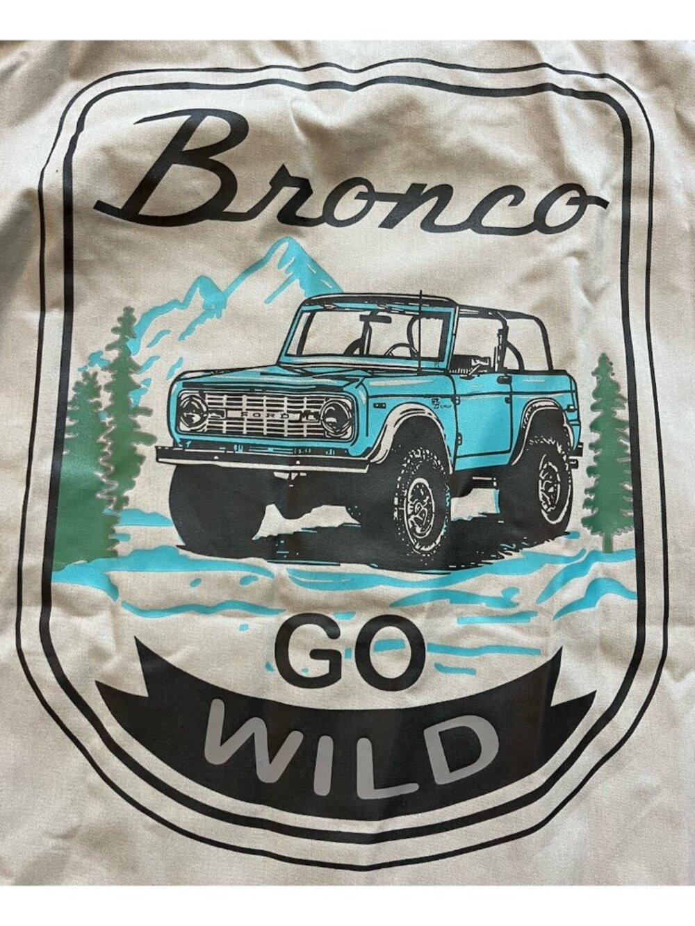 Ford Bronco Snap Button Bomber Jacket Men’s XXL - Light Gray/Black Trim - NWT - Picture 10 of 14